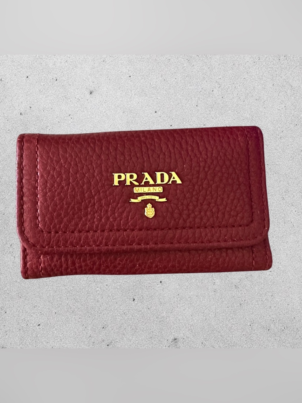 Prada Vitello Key Holder Wallet